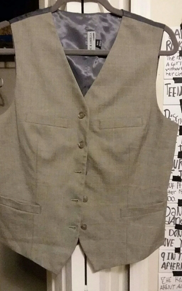 Grey Formal Vest Set Of 2